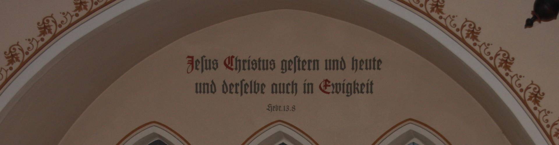 Inschrift Kirche Helmhof